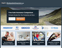 Tablet Screenshot of montanaautoinsurance.com